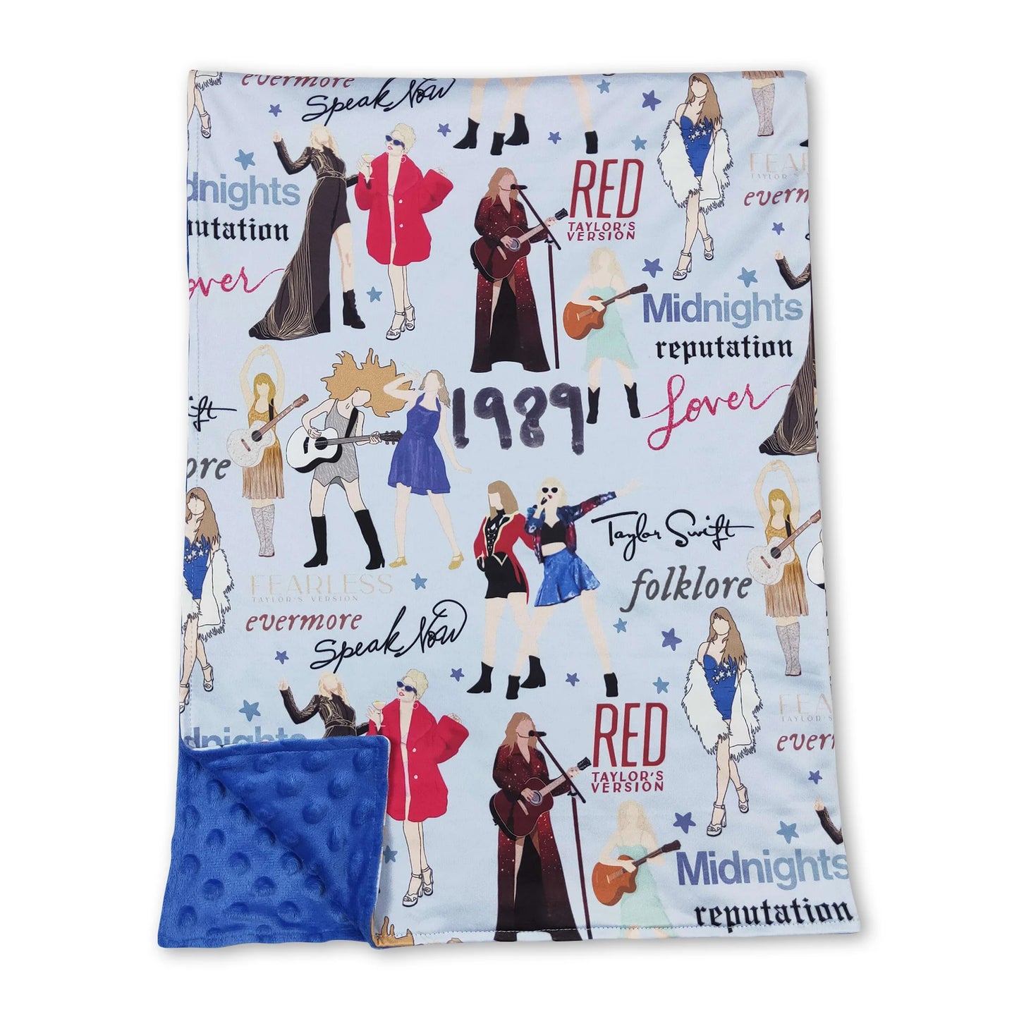 Blue Swifty Minky Blanket