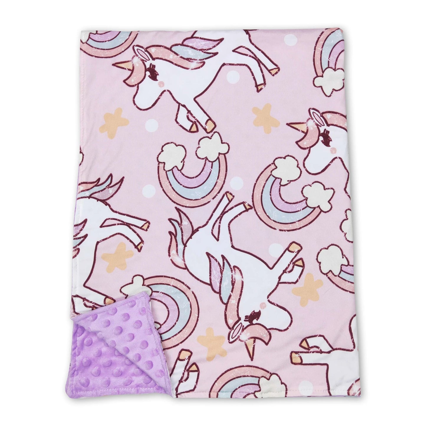 Unicorn Minky Blanket