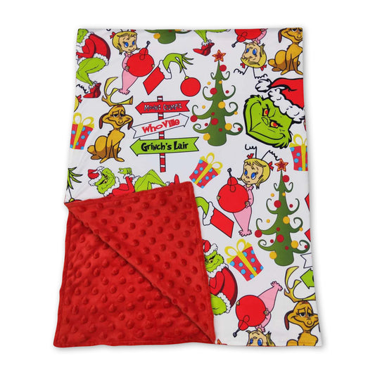 Green Town Minky Blanket