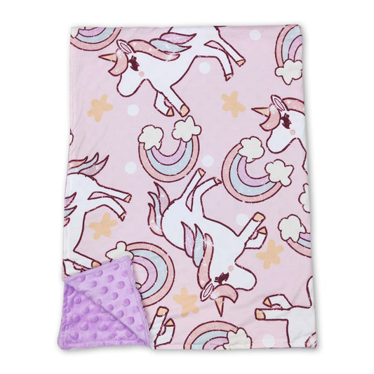 Unicorn Minky Blanket