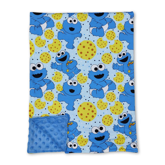 Cookie Monster Minky Blanket