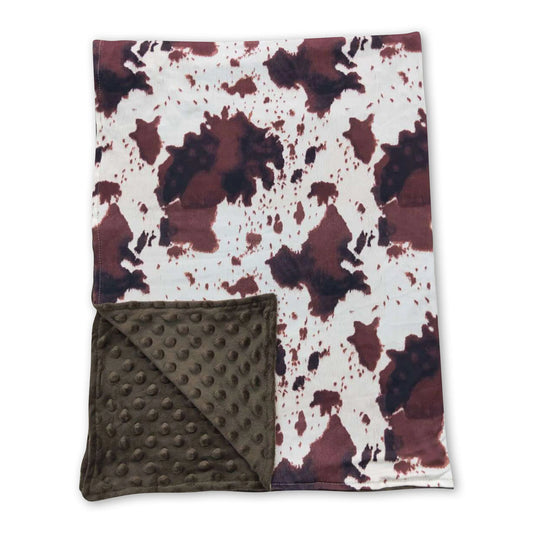 Cow Print Minky Blanket