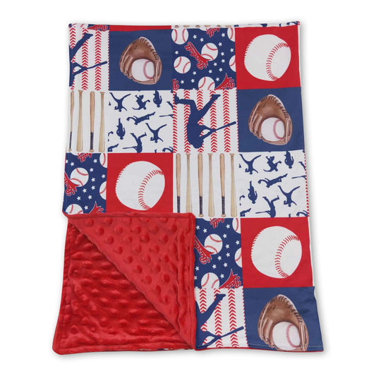 Baseball Minky Blanket