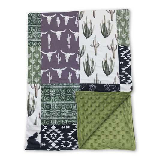 Cactus Minky Blanket